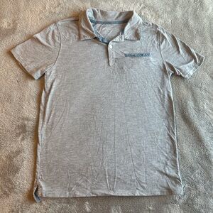 Cat & Jack Light Gray Polo with Blue Trim